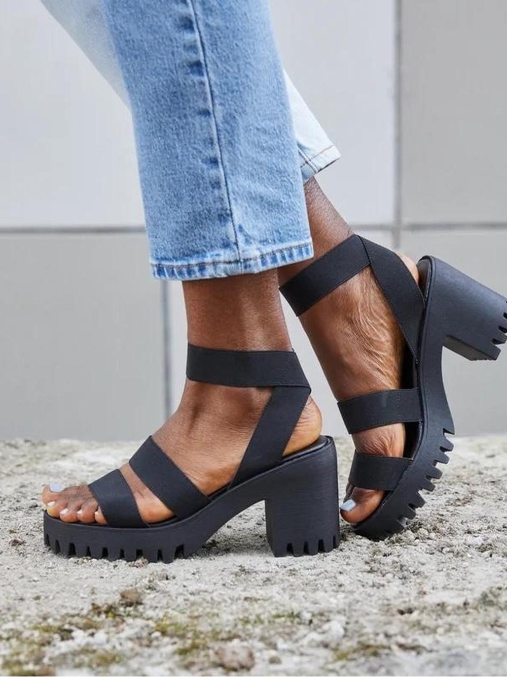 Madden Girl Strappy Platform Sandals - Picture 2 of 9